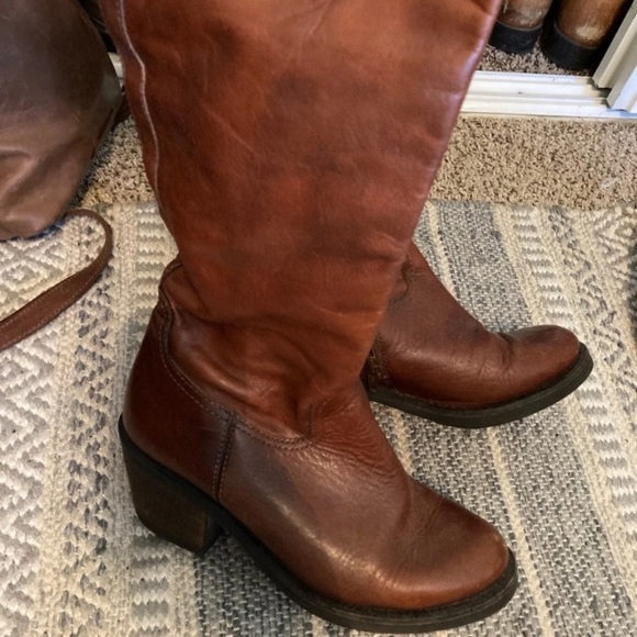 Steve Madden Genuine Leather Riding Boots - Picture 2 of 9